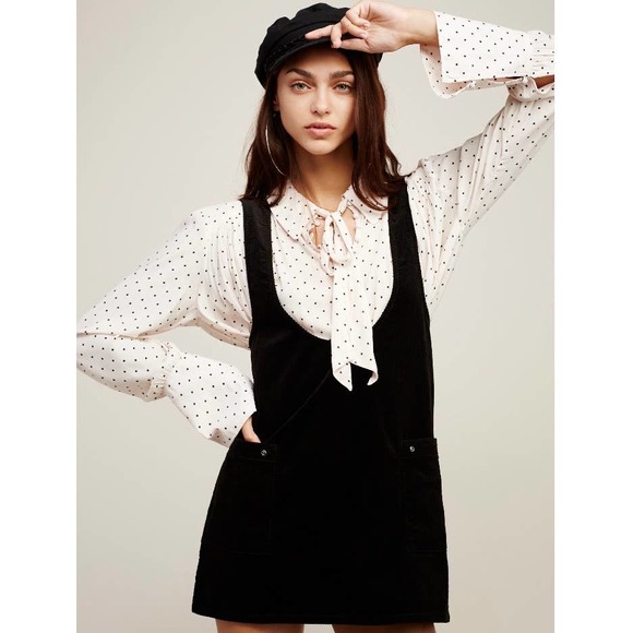 Free People Black Mini Dress - Picture 1 of 11